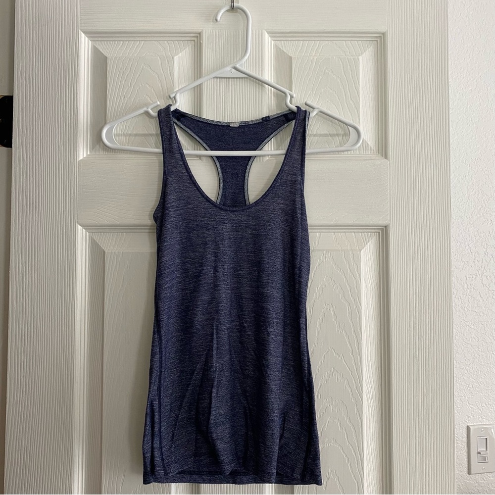 Lululemon Blue Racerback Tank Top Size 4